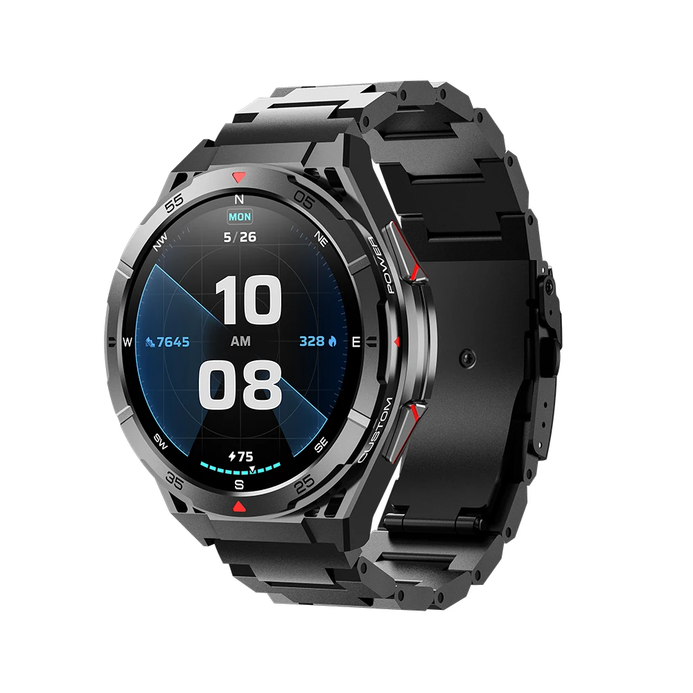 Reloj Inteligente Con Gps (acero Negro), Resistente Al Agua Hasta 3 Atm, Gps De Doble Frecuencia Para Natación.