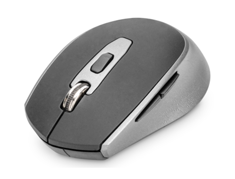Ratón DIGITUS (yes - 1600 dpi - Negro,Gris)