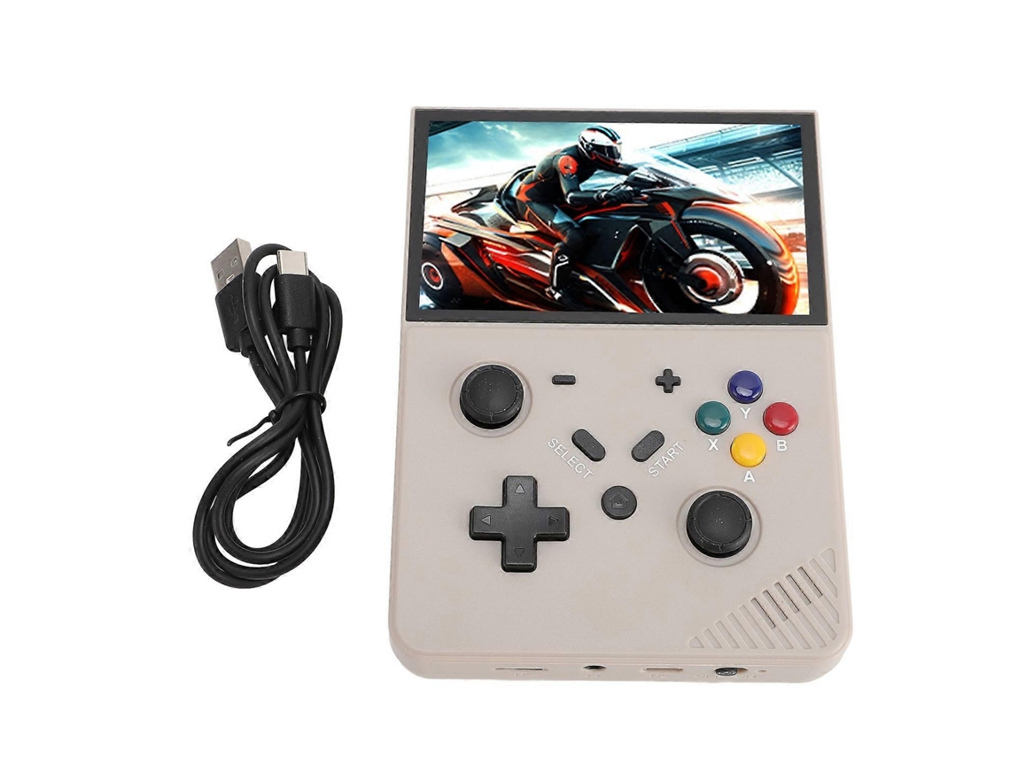 Consola De Juegos Portátil Retro Gris 4k Hd, Pantalla Ips De 4,3 Pulgadas, Compatible Con 25 Simuladores Clásicos, Cpu De 4 Núcleos
