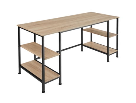 Escritorio De Ordenador Stoke TECTAKE (Madera Industrial Ligera - Madera Mdf - 137 X 55 X 75 cm)