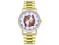 Reloj De Pulsera Analógico De Aleación Con Movimiento De Cuarzo Para Parejas, Diseño Informal.