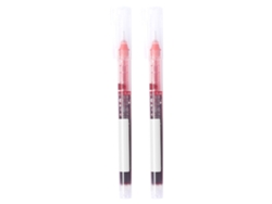 Bolígrafo roller Baok-2, punta fina de 0,5 mm, tinta líquida de secado rápido, ideal para estudiantes, color rojo.