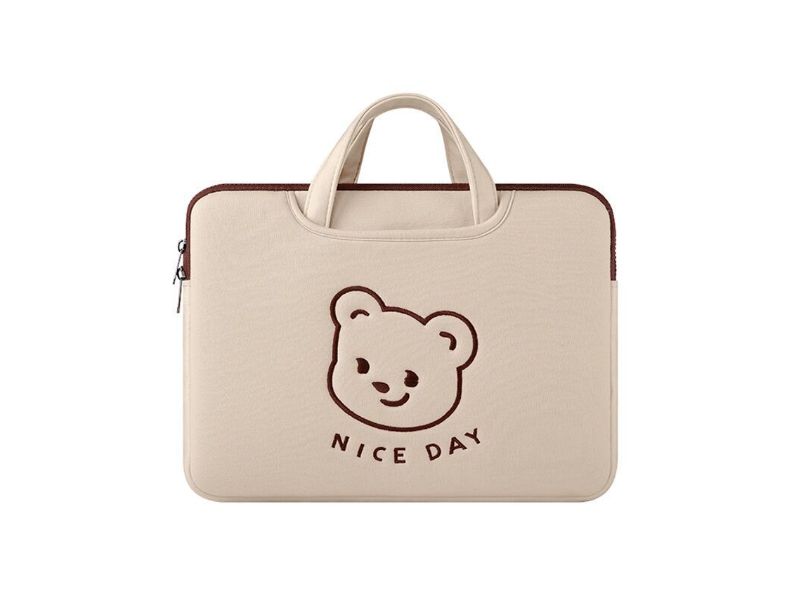 Bolsa para portátil con letras de oso de 14 y 15 pulgadas Chennnls
