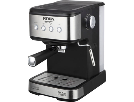 Cafetera KREA ES220 (20 bar - Café Molido y en Monodosis - Negro)