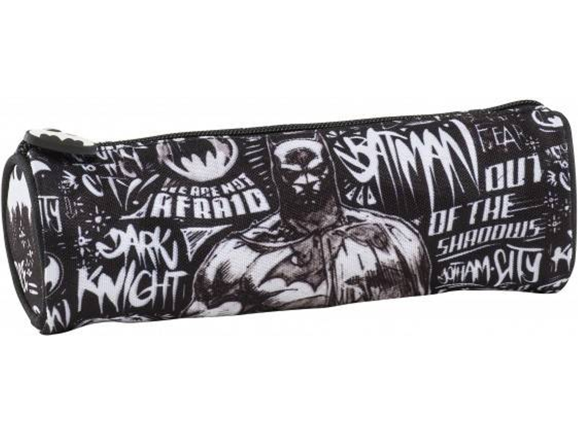 Estuche BATMAN Cilindro (Negro - Poliéster - 22x7x7cm)