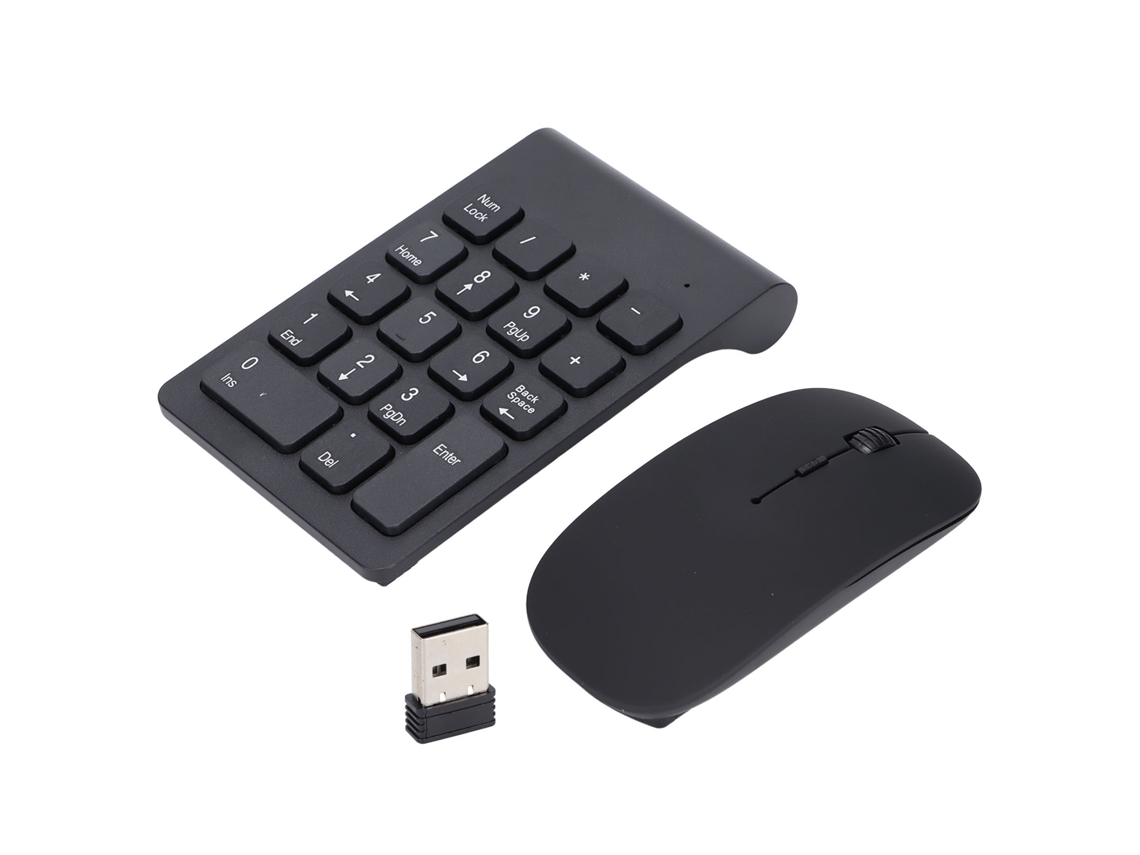 Conjunto Inalámbrico De Teclado Numérico Y Ratón De 2,4 Ghz Y 1200 Dpi: Conectar Y Usar Para La Oficina En Casa.