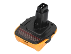 Kit Adaptador Convertidor De Batería Con Base De Conexión, Conector De Alimentación Dca1820 De 18 V Con Usb De 5 V Y 2,1 A.