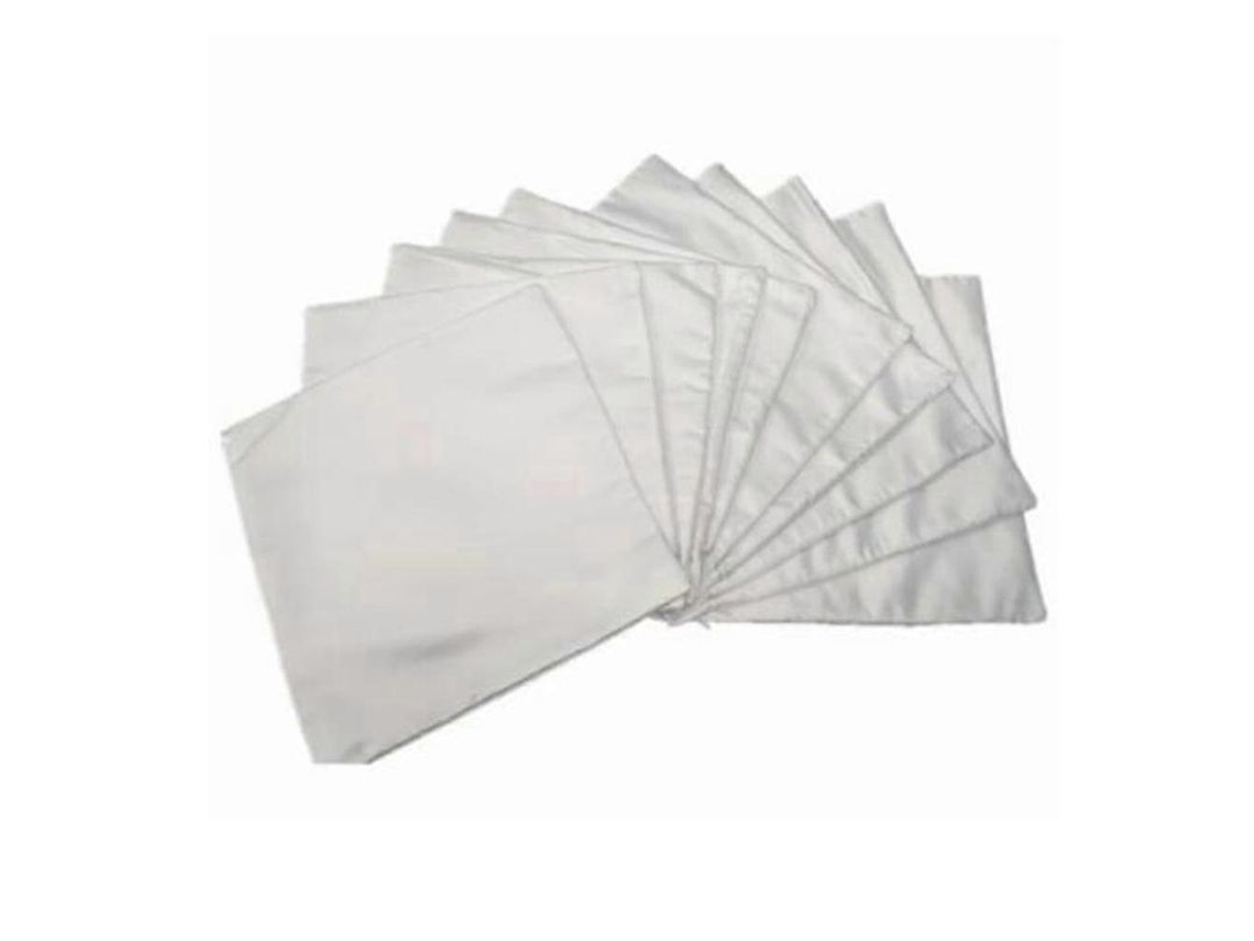 2026-funda De Almohada Blanca Plana Sublimable 40x40cm Para Transferencia Térmica, 10 Piezas, Poliéster