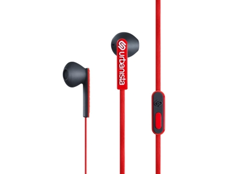Auriculares con Cable URBANISTA Urbanist San Francisco Auricular Alámbrico Dentro de Oído Llamadas/Música Rojo