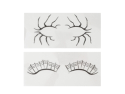Tatuajes adhesivos para ojos (sin pegamento) para fiestas de disfraces