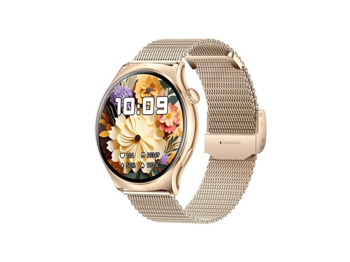 Reloj inteligente para mujer con pantalla AMOLED de 1,43'', resistente al agua y con más de 100 modos deportivos. Rastreador Bestvite.