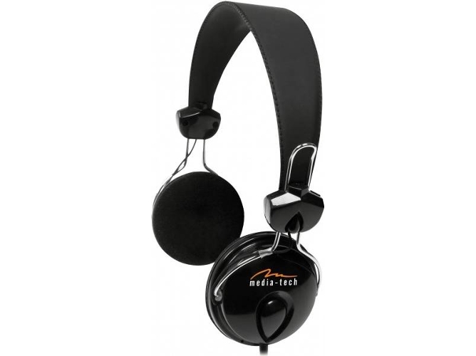 Auriculares MEDIA-TECH MT3505 (Over Ear - Micrófono - Negro)