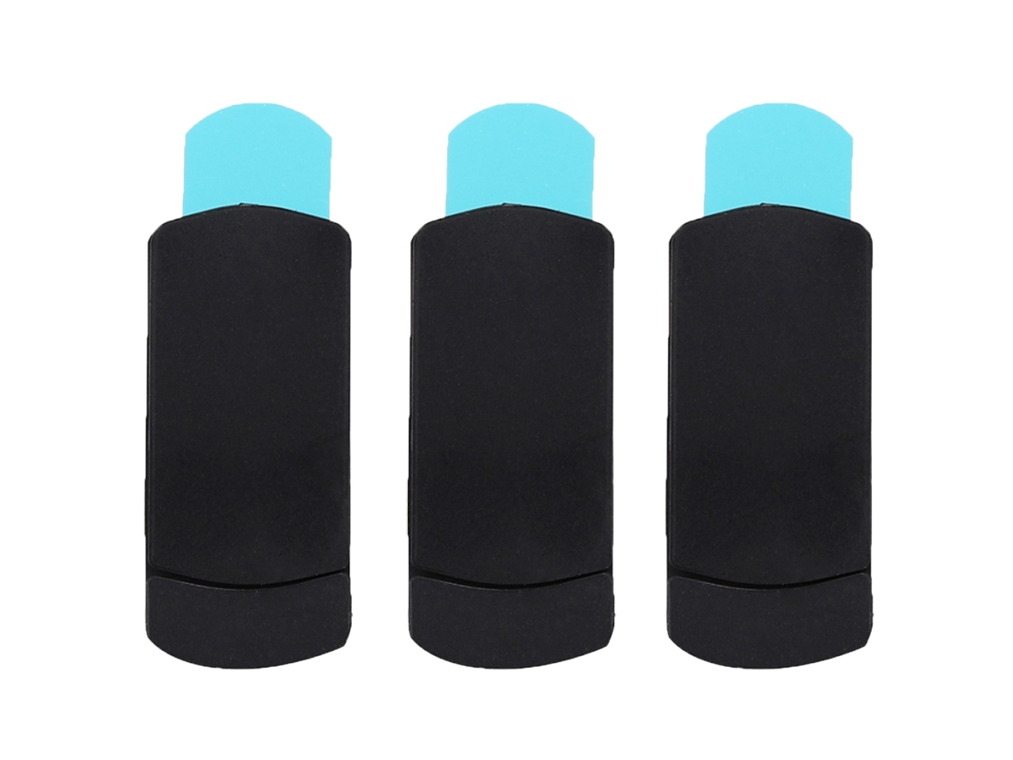 3 Pcs Tapa De Privacidad Para Cámara Plástica Negra T11 Anti-espiada Protección De Cámara Web Para Smartphone