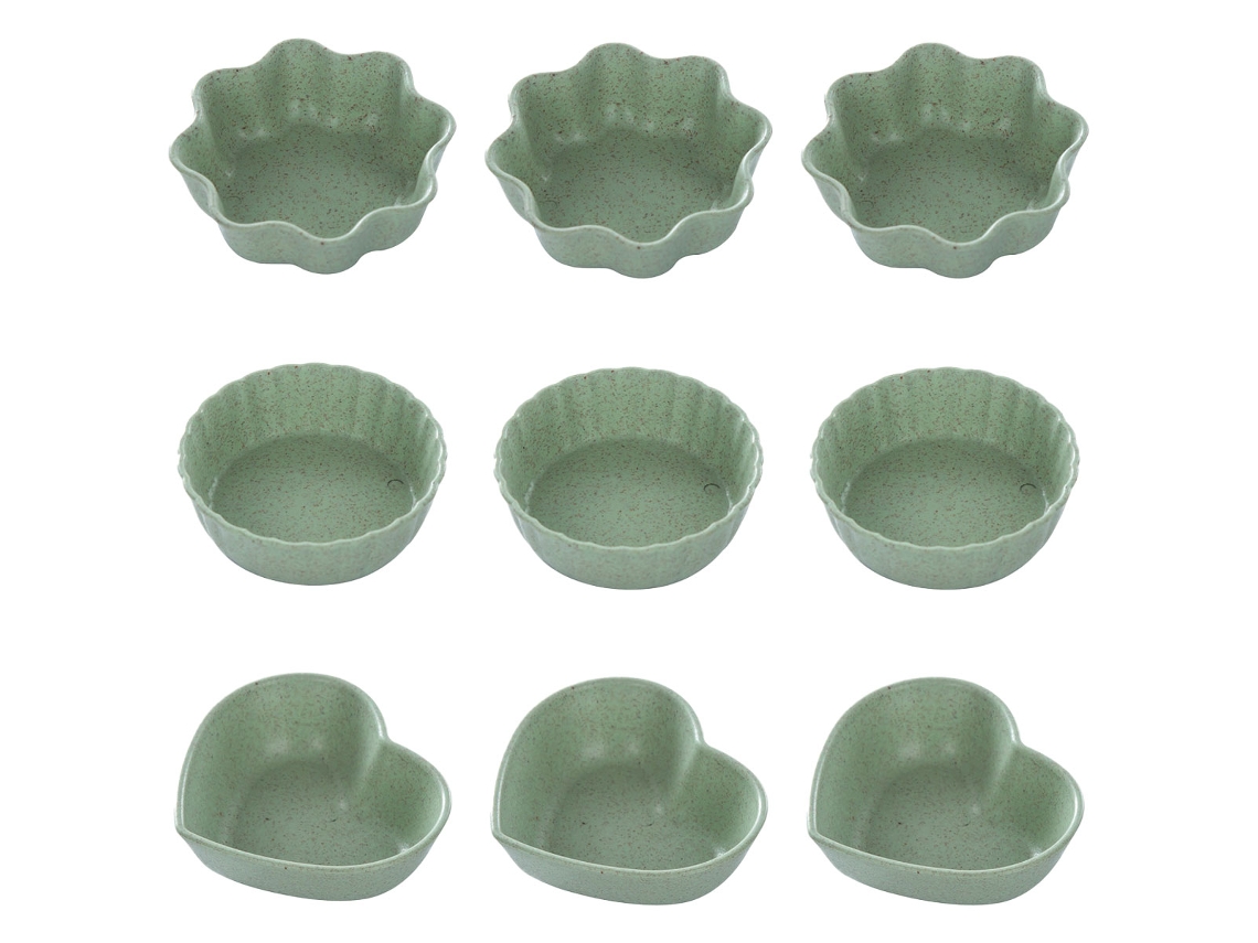 Juego de 9 platos para condimentos de formas variadas MEOIRUERY
