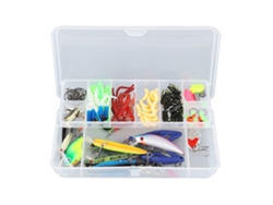 Kit De Iscas De Pesca 103 Peças Multifuncional Alta Resistência Iscas Realistas Para Pesca
