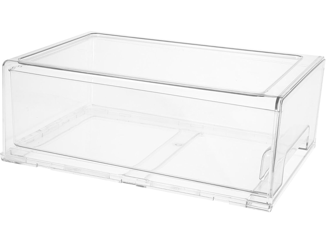 Organizador De Escritorio Transparente Con Caja De Almacenamiento Para Cosméticos, Suministros Y Objetos Pequeños.