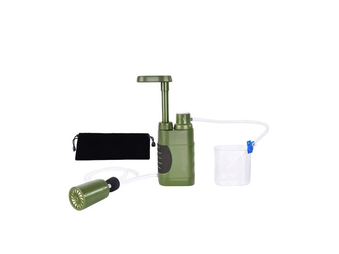 Filtro de agua portátil, purificador de agua Personal de emergencia para acampar con soporte interno de carbono y ultrafiltración ONEVER
