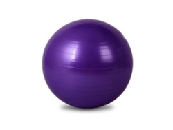 Pelota de ejercicios morada de 75 cm con bomba de aire - Ideal para casa, oficina y gimnasio - Ejercicios de yoga y fitness - PAPRIKA