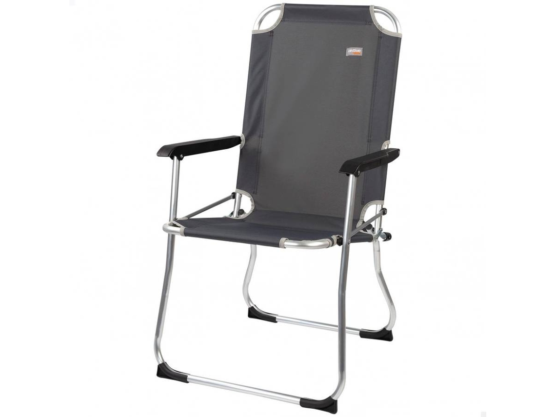 Silla plegable de aluminio fija AKTIVE Camping