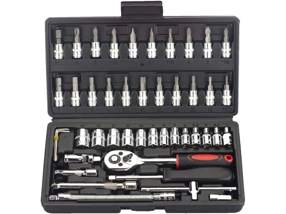 Kit De Herramientas De Reparación De Automóviles De 46 Piezas
