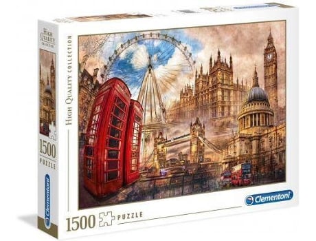 Puzzle CLEMENTONI Vintage Londres (1500 Piezas)