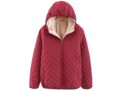 2026-chaquetas Con Forro De Lana Para Mujer Con Capucha Abrigos Exteriores