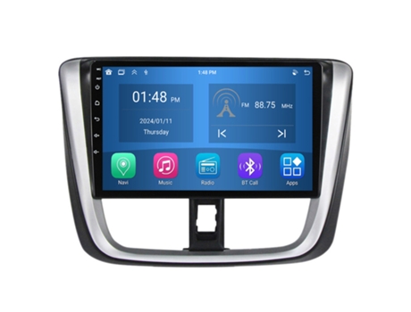 Autoradio 4GB RAM64GB ROM ROVERONE para Toyota Vios Yaris L 2016 - 2019 CarPlay Android Coche Radio Bluetooth Navegación