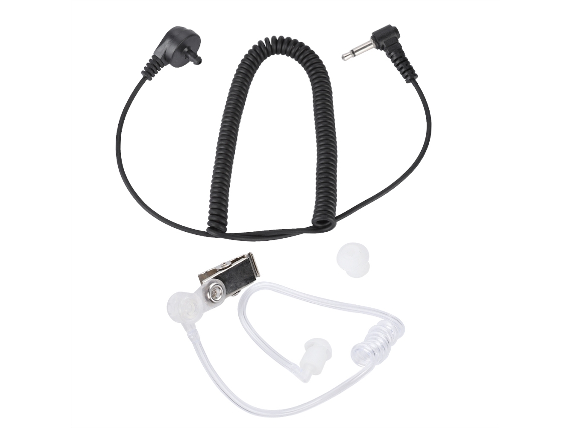 Auriculares Mono Para Walkie-talkie De 3,5 Mm Con Conducto De Aire Oculto Con Cancelación De Ruido Para Altavoz Y Micrófono.