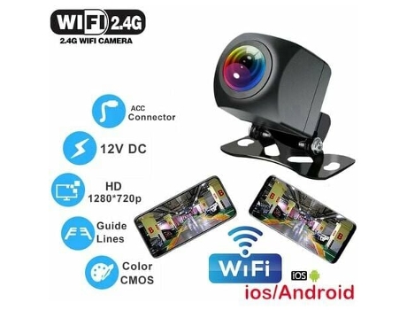 Cámara de visión trasera de coche inalámbrica WIFI de 170 grados GELLDG