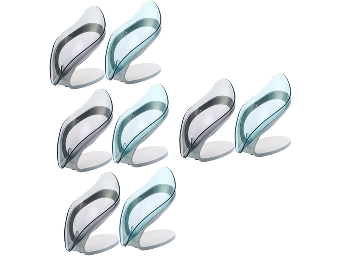 Juego De 8 Soportes Para Desagüe - Transparente, Azul Y Gris Baño Y Cocina