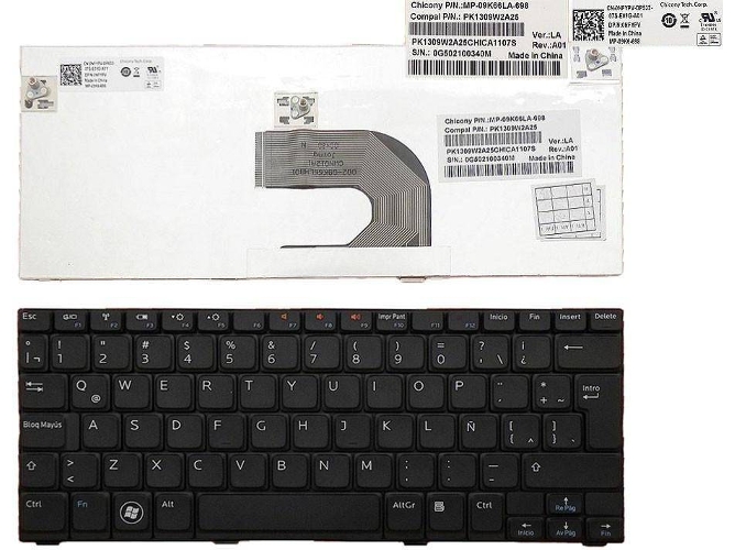 Teclado para Portátil Dell Inspiron Mini 10 1012 1018