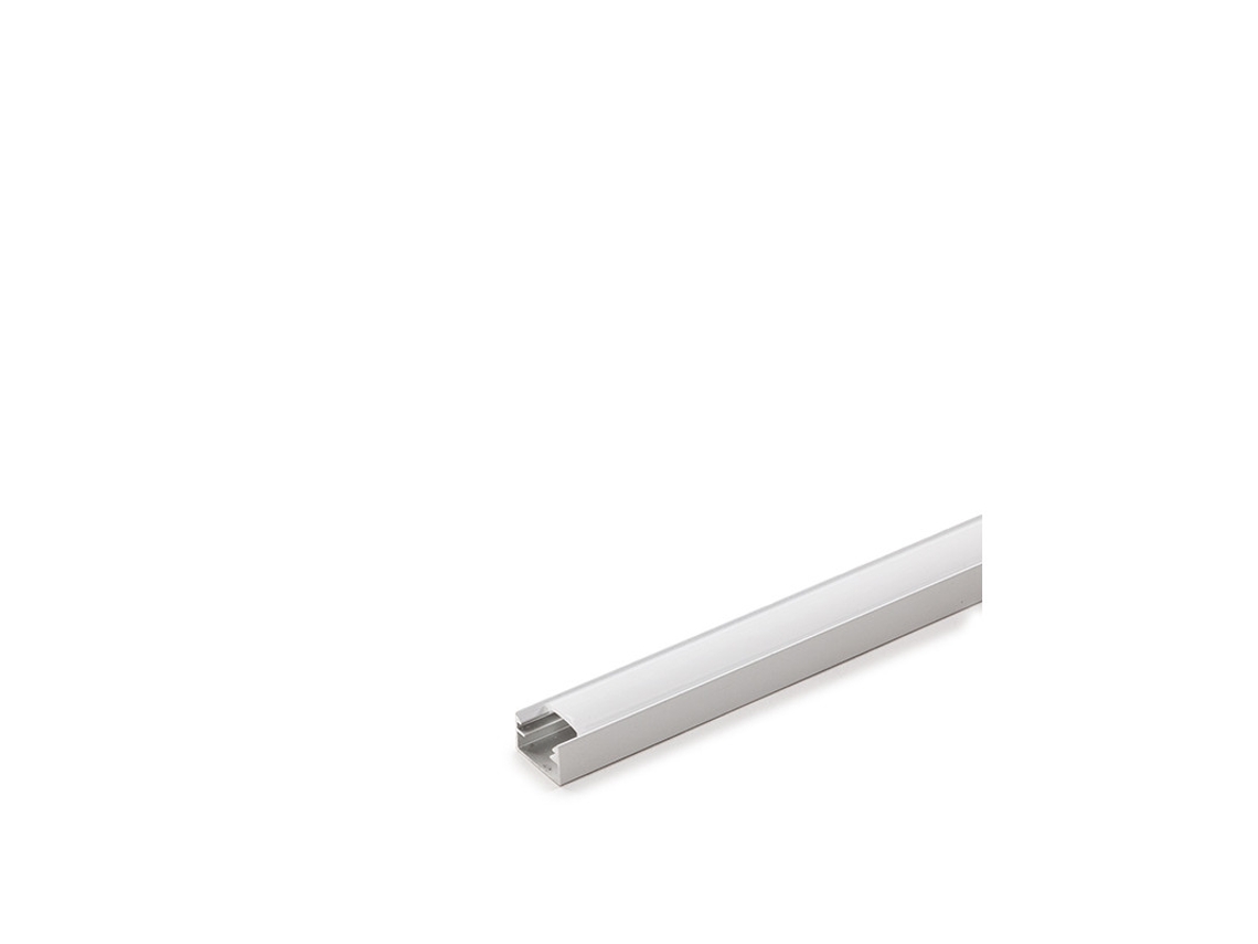 Perfíl Aluminio para Tira LED Difusor Opal 1M WR-1409 x 1M GREENICE