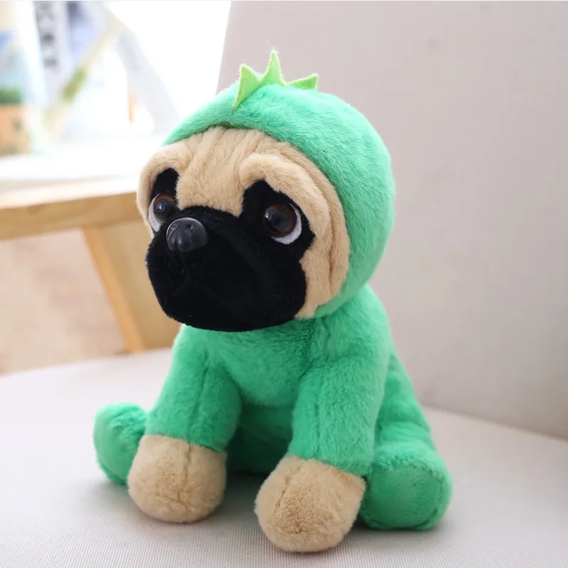 Lindo perro de peluche, Shar Pei, Pug, MDUG Cachorro de peluche (Estilo 1, 20 cm)