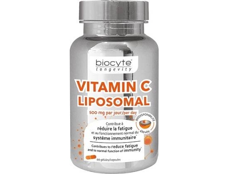 Complemento Alimentar BIOCYTE Cápsulas Lipossomais De Vitamina C (90 cápsulas)