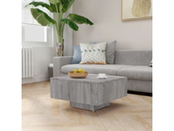 Mesa de Centro de Apoyo 60X60X31,5 Cm Derivados de Madera Gris Sonoma
