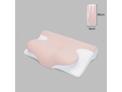 Travesseiro Ergonômico Cervical Chrui Para Quem Dorme De Lado, De Costas E De Bruços (rosa)