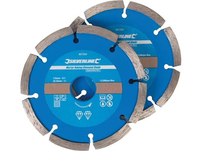 Conjunto de Discos para Retirar Mortero SILVERLINE 807350 - 2 piezas