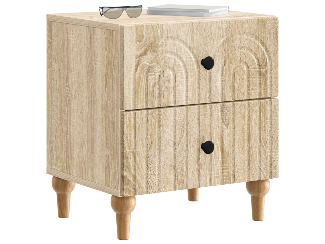 Maison Exclusive - Armario De Noche Con Cajón 2 Pcs Roble Sonoma 43 X 34,5 X 48 Cm