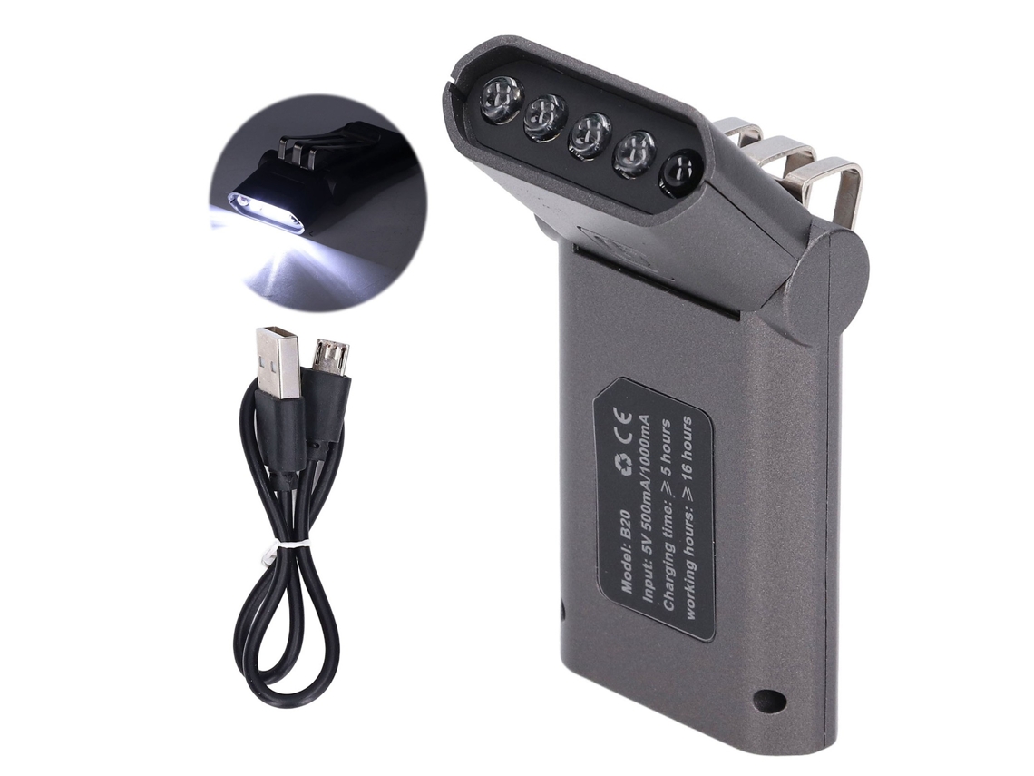 2026-linterna Frontal Led Con Clip Rotatorio Para Gorra, Ideal Para Pesca, Campamento, Senderismo Y Correr