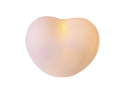 Bonita Lámpara De Noche Blanca Con Forma Corazón, Compacta, Luz Suave Y Pilas, Ideal Para Niños Niño