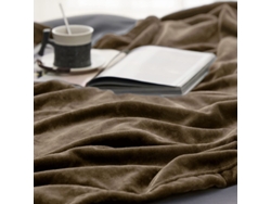 Manta Suave Marrón 150x200Cm-BOD HOME