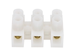 2026-as-50 Piezas Bloque de Terminales de Cable Ignífugo 10A Conector Pasante 3In3Out Materiales Industriales