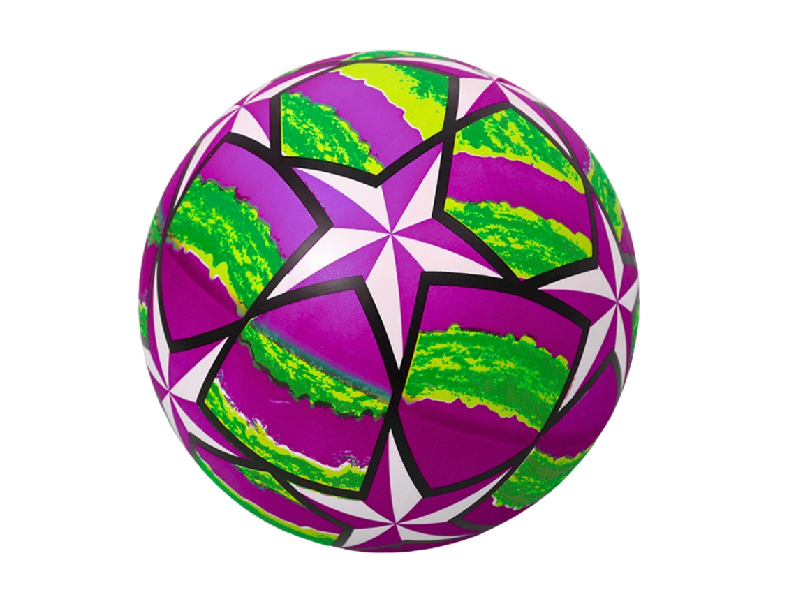 Pelota de goma con estrellas brillantes moradas de 24 cm B.active