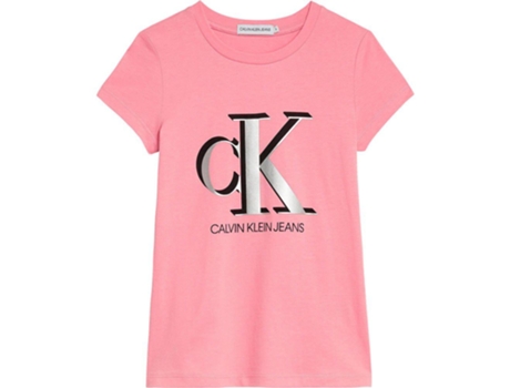 Calvin Klein Contrast Monogram Slim Short Sleeve T-Shirt