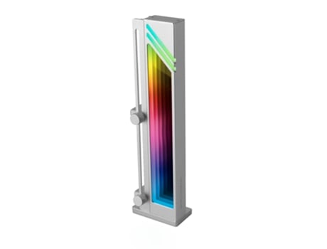 Soporte Tarjeta Gráfica MARS GAMING MCA-GCB ARGB Infinity Mirror Base Magnética Antideslizante Compatibilidad Universal Gris Plateado