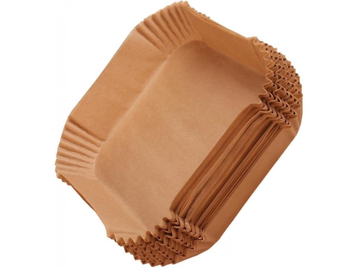 Rebe - 100 piezas de papel antiadherente resistente al aceite para freidora de aire, horno y microondas de 3 a 6 litros