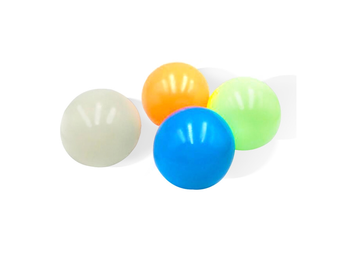 Bjww-4 Unidades de Pelotas Sensoriales Antiestrés Luminosas de TPR que Brillan en la Oscuridad - Juguetes para Niños y Adultos - Recuerdos para Fiestas