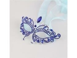 Máscara De Diamantes De Imitación Para Mujer, Ideal Para Fiestas, Bailes, Carnavales Y Como Accesorio De Joyería.