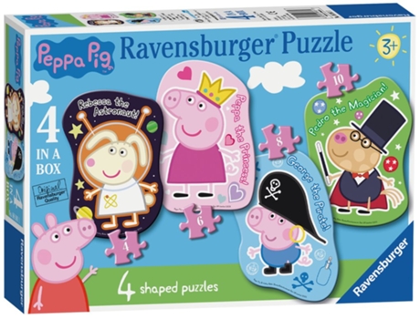 Puzzle RAVENSBURGER Peppa Pig Four Shapeds rompecabezas 4 pieza(s) Dibujos