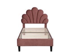 Cama infantil, diseño elegante, construcción duradera, rojo y rosa, 90 x 200 cm.